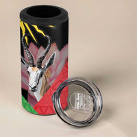Personalised Malawi Thomsons Gazelle 4 in 1 Can Cooler Tumbler Lotus - African Pattern - Wonder Print Shop