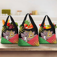 Personalised Malawi Thomsons Gazelle Grocery Bag Lotus - African Pattern