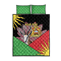 Personalised Malawi Thomsons Gazelle Quilt Bed Set Lotus - African Pattern - Wonder Print Shop