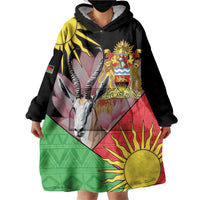 Personalised Malawi Thomsons Gazelle Wearable Blanket Hoodie Lotus - African Pattern - Wonder Print Shop