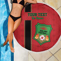Custom Malawi Football Beach Blanket Go Flames - Wonder Print Shop