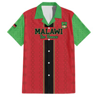 Custom Malawi Football Family Matching Off The Shoulder Long Sleeve Dress and Hawaiian Shirt Go Flames