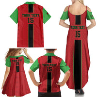 Custom Malawi Football Family Matching Summer Maxi Dress and Hawaiian Shirt Go Flames - Wonder Print Shop
