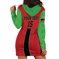 Custom Malawi Football Hoodie Dress Go Flames - Wonder Print Shop
