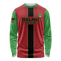 Custom Malawi Football Long Sleeve Shirt Go Flames - Wonder Print Shop