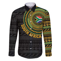 Personalised South Africa Family Matching Puletasi and Hawaiian Shirt African Tribal Pattern