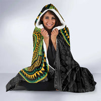 Personalised South Africa Hooded Blanket African Tribal Pattern