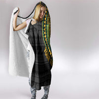 Personalised South Africa Hooded Blanket African Tribal Pattern
