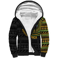 Personalised South Africa Sherpa Hoodie African Tribal Pattern