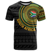 Personalised South Africa T Shirt African Tribal Pattern