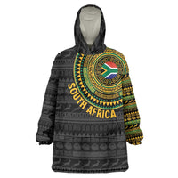 Personalised South Africa Wearable Blanket Hoodie African Tribal Pattern