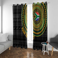 Personalised South Africa Window Curtain African Tribal Pattern