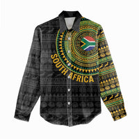 Personalised South Africa Women Casual Shirt African Tribal Pattern