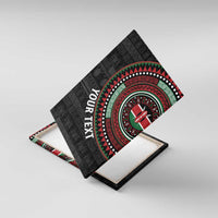Personalised Kenya Canvas Wall Art African Tribal Pattern