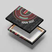 Personalised Kenya Canvas Wall Art African Tribal Pattern