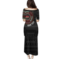 Personalised Kenya Family Matching Puletasi and Hawaiian Shirt African Tribal Pattern