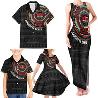 Personalised Kenya Family Matching Tank Maxi Dress and Hawaiian Shirt African Tribal Pattern