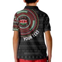 Personalised Kenya Kid Polo Shirt African Tribal Pattern