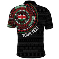Personalised Kenya Polo Shirt African Tribal Pattern
