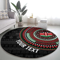 Personalised Kenya Round Carpet African Tribal Pattern
