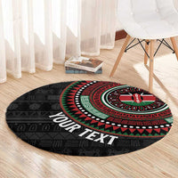 Personalised Kenya Round Carpet African Tribal Pattern