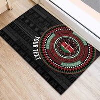Personalised Kenya Rubber Doormat African Tribal Pattern