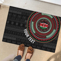 Personalised Kenya Rubber Doormat African Tribal Pattern