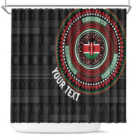 Personalised Kenya Shower Curtain African Tribal Pattern