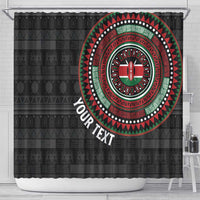 Personalised Kenya Shower Curtain African Tribal Pattern