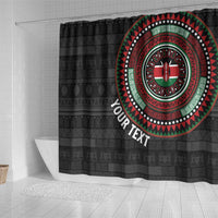 Personalised Kenya Shower Curtain African Tribal Pattern