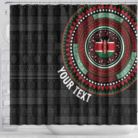 Personalised Kenya Shower Curtain African Tribal Pattern
