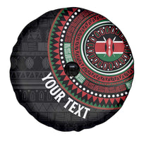 Personalised Kenya Spare Tire Cover African Tribal Pattern