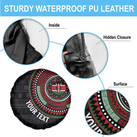 Personalised Kenya Spare Tire Cover African Tribal Pattern