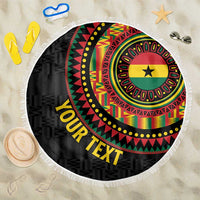 Personalised Ghana Beach Blanket African Tribal Mix Kente Patterns