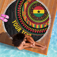 Personalised Ghana Beach Blanket African Tribal Mix Kente Patterns