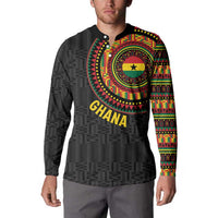 Personalised Ghana Button Sweatshirt African Tribal Mix Kente Patterns