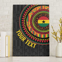 Personalised Ghana Canvas Wall Art African Tribal Mix Kente Patterns