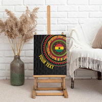 Personalised Ghana Canvas Wall Art African Tribal Mix Kente Patterns