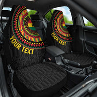 Personalised Ghana Car Seat Cover African Tribal Mix Kente Patterns