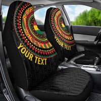 Personalised Ghana Car Seat Cover African Tribal Mix Kente Patterns