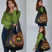 Personalised Ghana Grocery Bag African Tribal Mix Kente Patterns