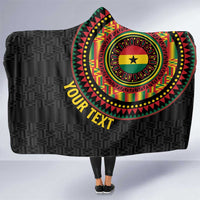 Personalised Ghana Hooded Blanket African Tribal Mix Kente Patterns