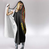 Personalised Ghana Hooded Blanket African Tribal Mix Kente Patterns