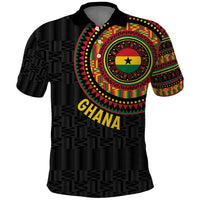 Personalised Ghana Polo Shirt African Tribal Mix Kente Patterns