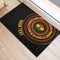 Personalised Ghana Rubber Doormat African Tribal Mix Kente Patterns