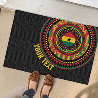 Personalised Ghana Rubber Doormat African Tribal Mix Kente Patterns