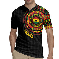 Personalised Ghana Rugby Jersey African Tribal Mix Kente Patterns