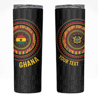 Personalised Ghana Skinny Tumbler African Tribal Mix Kente Patterns