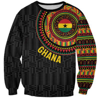 Personalised Ghana Sweatshirt African Tribal Mix Kente Patterns