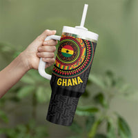 Personalised Ghana Tumbler With Handle African Tribal Mix Kente Patterns